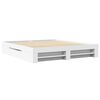 vidaXL Bed Frame without Mattress White 200x200 cm Engineered Wood