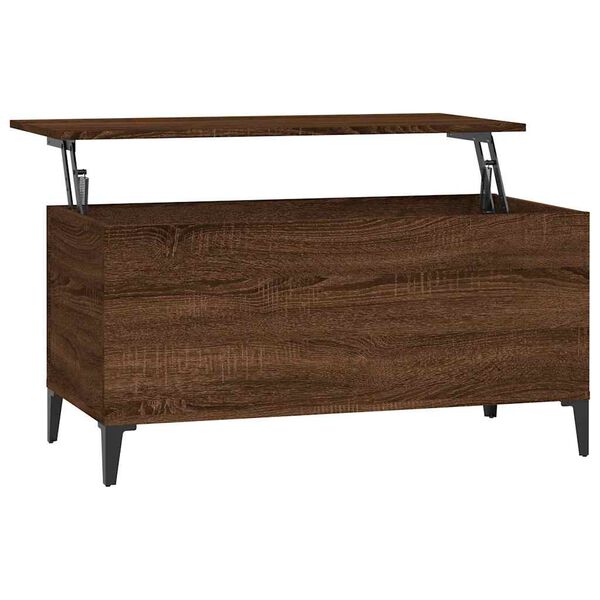 vidaXL Coffee Table Brown Oak 90x44.5x45 cm Engineered Wood