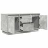 vidaXL TV Cabinet with LED Lights Concrete Grey 100x41x50 cm