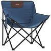 vidaXL Camping Chairs with Pocket Foldable 2 pcs Blue