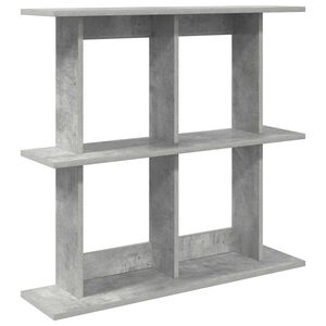 vidaXL Wall Shelf Wall-Mounted Concrete Grey 100 x 20 x 75 cm