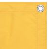 vidaXL Balcony Screen Yellow 90x400 cm Oxford Fabric
