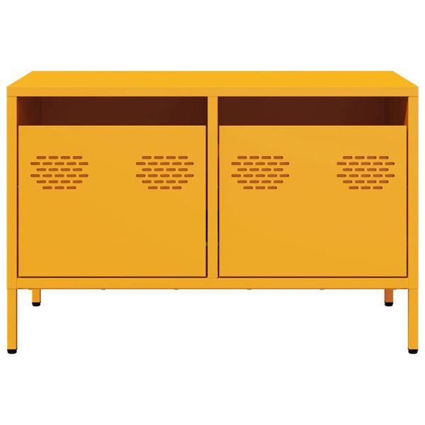 vidaXL TV Cabinet Mustard Yellow 68x39x43.5 cm Cold-rolled Steel