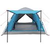 vidaXL Instant Tent with Rainfly 3-Person Quick-Release Blue