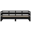 vidaXL Pull-out Day Bed without Mattress Black 2x(80x200) cm