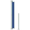 vidaXL Patio Retractable Side Awning 180x500 cm Blue