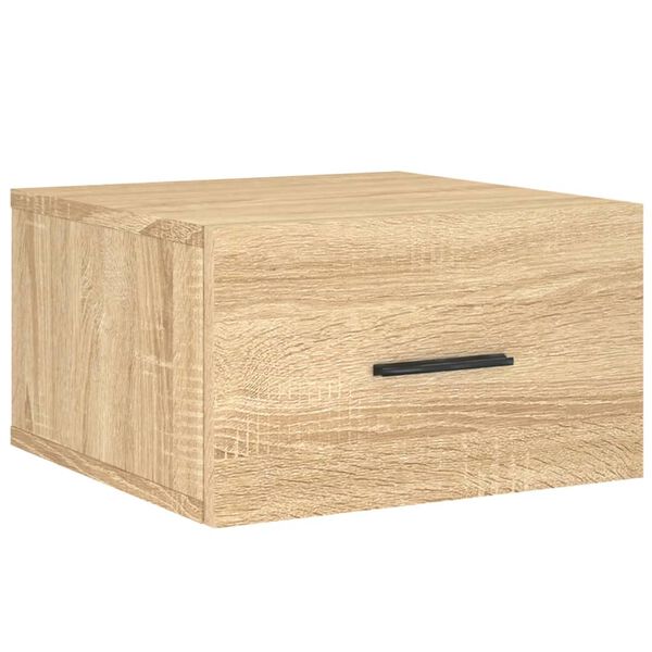 vidaXL Wall-mounted Bedside Cabinet Sonoma Oak 35x35x20 cm