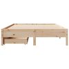vidaXL Bed Frame without Mattress 120x190 cm Small Double Solid Wood Pine