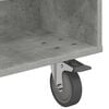 vidaXL Side Table with Wheels Concrete Grey 90 x 50 x 30 cm