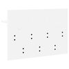 vidaXL Wall-Mounted Coat Rack White 60 x 40 x 12 cm Engineered wood