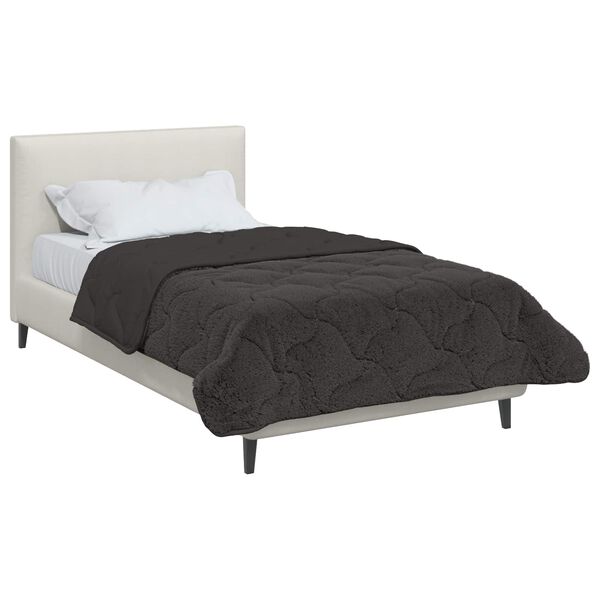 vidaXL Full Year Duvet Quilted Anthracite 140 x 220 cm