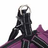 vidaXL Dog Coat with Harness Purple S Fleece and Polyester