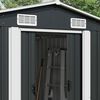 vidaXL Garden Shed Anthracite 257x779x181 cm Galvanised steel
