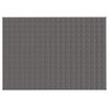 vidaXL Weighted Blanket Grey 137x200 cm Single 10 kg Fabric