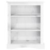 vidaXL 3-Tier Bookcase Mexican Pine Corona Range White 81x29x100 cm