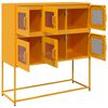 vidaXL Sideboard Mustard Yellow 100.5x39x107 cm Cold-rolled Steel