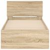 vidaXL Bed Frame without Mattress with Headboard Sonoma Oak 90x200 cm