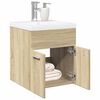 vidaXL 2 Piece Bathroom Furniture Set Sonoma Oak Engineered Wood