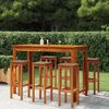 vidaXL Bar Stools 6 pcs Solid Wood Acacia