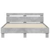 vidaXL Bed Frame without Mattress Concrete Grey 140x190 cm