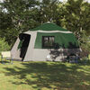 vidaXL Cabin Tent with Roof Green and Grey 500 x 500 x 294 cm