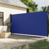 vidaXL Retractable Side Awning Blue 220x500 cm