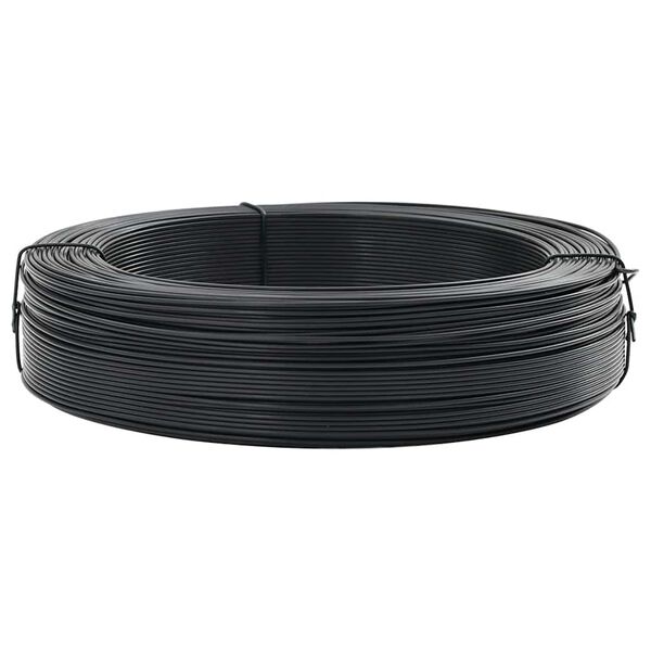 vidaXL Fence Binding Wire 250 m 0.9/1.4 mm Steel Anthracite