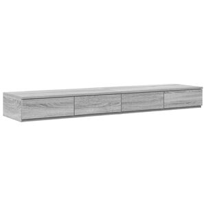 vidaXL Bed Drawers Grey Sonoma 150 x 36.5 x 16.5 cm Engineered Wood