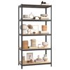 vidaXL 5-Layer Shelves 3 pcs Anthracite Steel&Engineered Wood