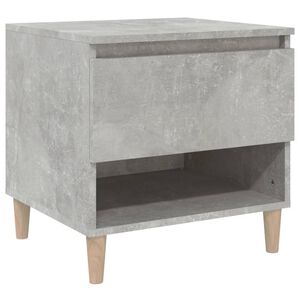 vidaXL Bedside Table Concrete Grey 50x46x50 Engineered Wood