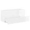 vidaXL Bathroom Furniture Set High Gloss White Engineered Wood