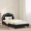 vidaXL Children's Bed Frame with Headboard Black 90 x 190 cm Velvet
