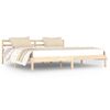 vidaXL Bed Frame without Mattress Solid Wood Pine 200x200cm