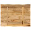 vidaXL Table Top Live Edge 80x60x2.5 cm Solid Wood Rough Mango