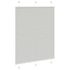 vidaXL Pleated Blind Light Grey 110x150 cm Fabric Width 109.4 cm Polyester