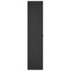 vidaXL Outdoor Storage Cabinet Black 97x37x165 cm PP