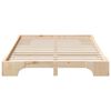 vidaXL Bed Frame Brown 140 x 210 cm Solid Pine Wood