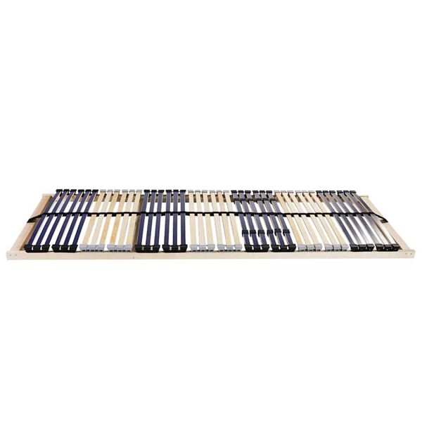 vidaXL Slatted Bed Base Brown 100 x 190 cm Solid beech wood