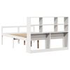 vidaXL Bookcase Bed without Mattress White 160x200 cm Solid Wood Pine