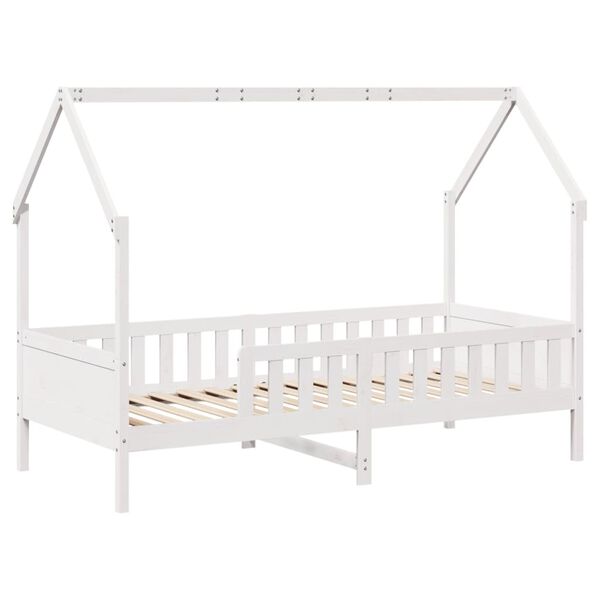 vidaXL Kids' House Bed Frame without Mattress White 90x190 cm Single Pine