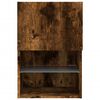 vidaXL TV Cabinets with LED Lights 2 pcs Smoked Oak 40.5x30x60 cm
