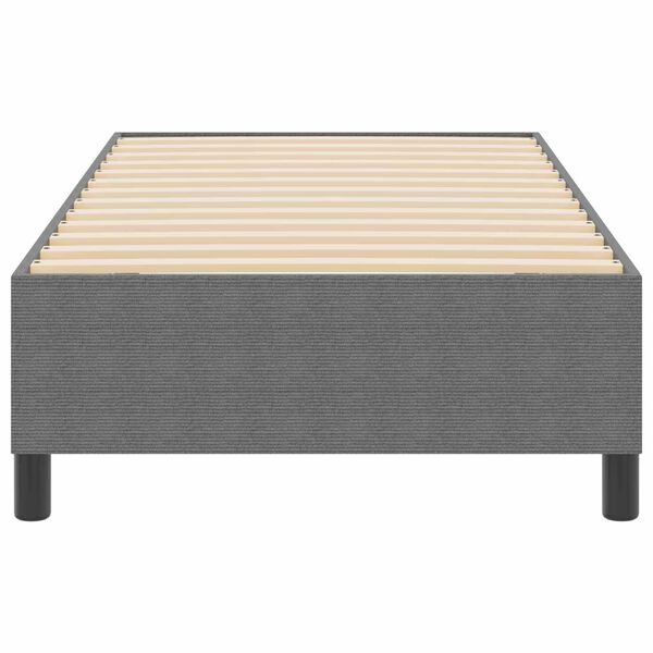vidaXL Platform Bed Frame Light Grey 90 x 190 cm Fabric