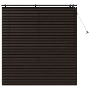 vidaXL Venetian Blind Dark Brown 160 x 160 cm 35 mm