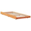 vidaXL Bed Frame Brown 90 x 200 cm Solid Pine wood