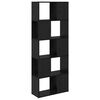 vidaXL TV Cabinet Set Black 60 x 24 x 156 cm Engineered Wood
