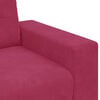 vidaXL Sofa Wine Red 160 x 77 x 82 cm Poly velvet