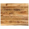 vidaXL Table Top 110x80x2,5 cm Live Edge Solid Wood Rough Mango