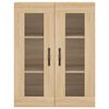 vidaXL Highboard Sonoma Oak 69.5x34x180 cm Engineered Wood
