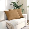 vidaXL Sofa Pillows 2 pcs Brown 70 x 50 cm Corduroy Fabric