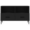 vidaXL TV Cabinet Black 80x36x50 cm Engineered Wood